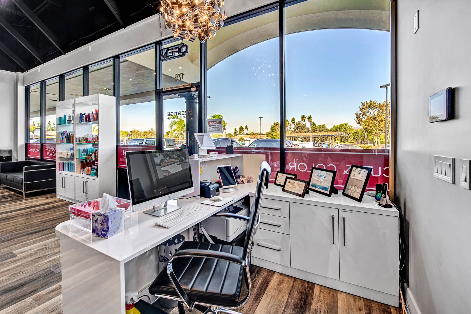 Salon reception at golden hour